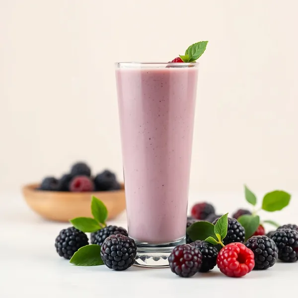Smoothie Saúde Intestinal Mora Leite de Ervilha