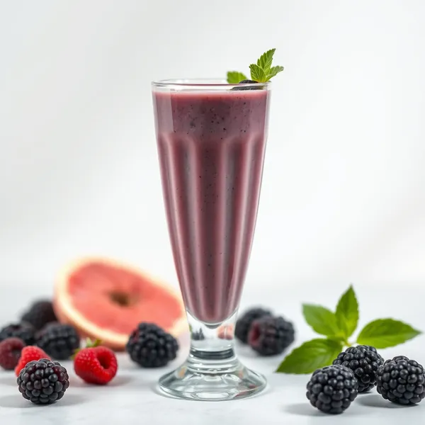 Smoothie de Arroz com Amoras para Saúde Intestinal