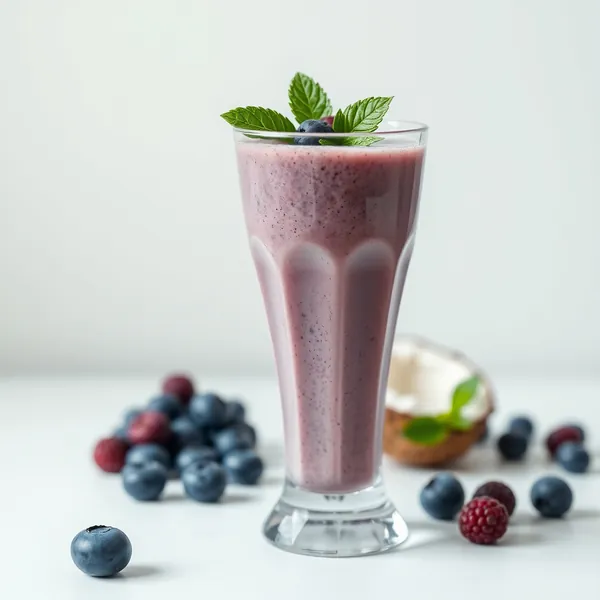 Smoothie Santé Intestinale de Myrtille et Eau de Coco