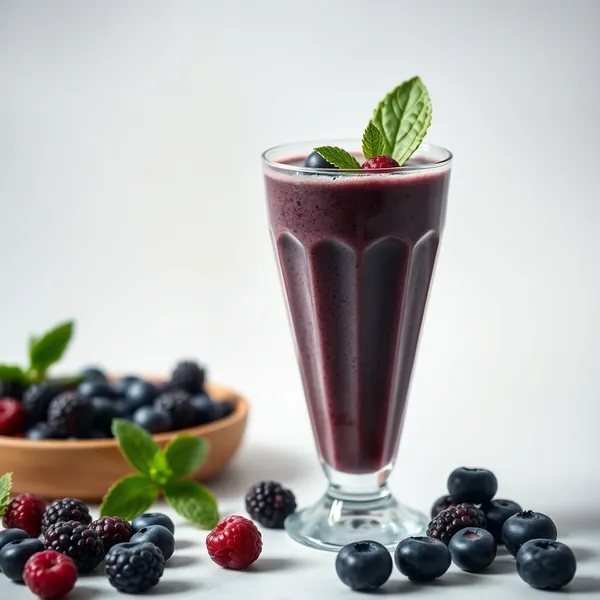 Gut Health Blueberry Cold Brew Coffee Smoothie