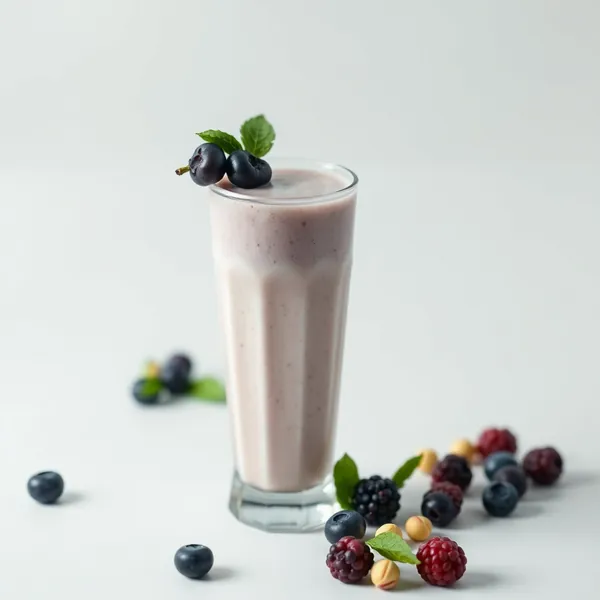 Smoothie per la Salute Intestinale di Mirtillo e Latte di Pistacchio
