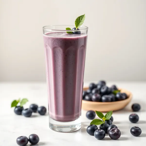 Smoothie de Arando e Leite de Soja para Saúde Intestinal