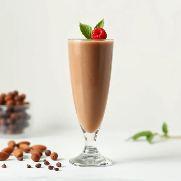 Smoothie de Cacau em Pó e Leite de Amêndoas para Saúde Intestinal