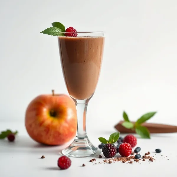 Gut Health Cacao Powder Apple Juice Smoothie