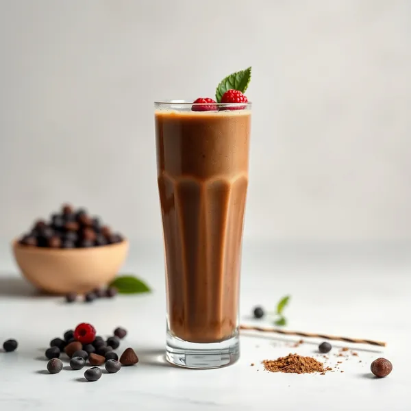 Gut Health Cacao Powder Cold Brew Coffee Smoothie