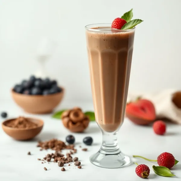 Gut Health Cacao Powder Hemp Milk Smoothie
