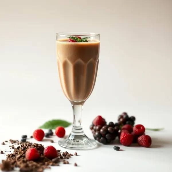 Smoothie de Cacau em Pó e Leite de Macadâmia para Saúde Intestinal