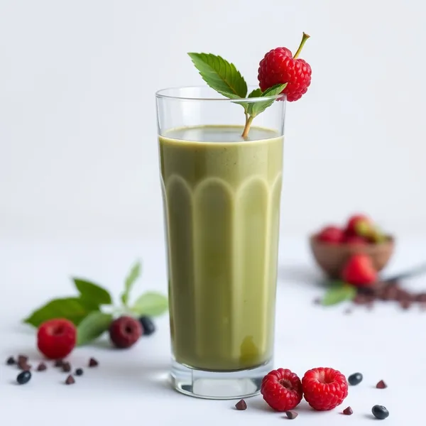 Gut Health Cacao Powder Matcha Tea Smoothie