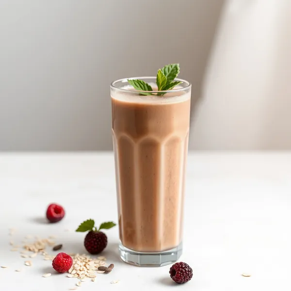 Batido de Cacao en Polvo y Leche de Avena para la Salud Intestinal