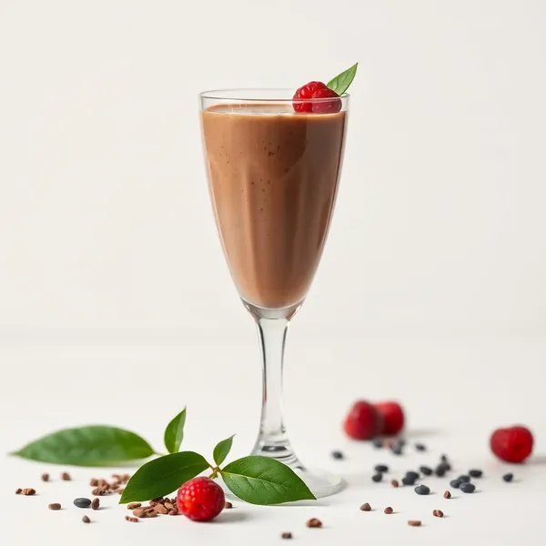Smoothie de Cacau em Pó e Leite de Arroz para Saúde Intestinal