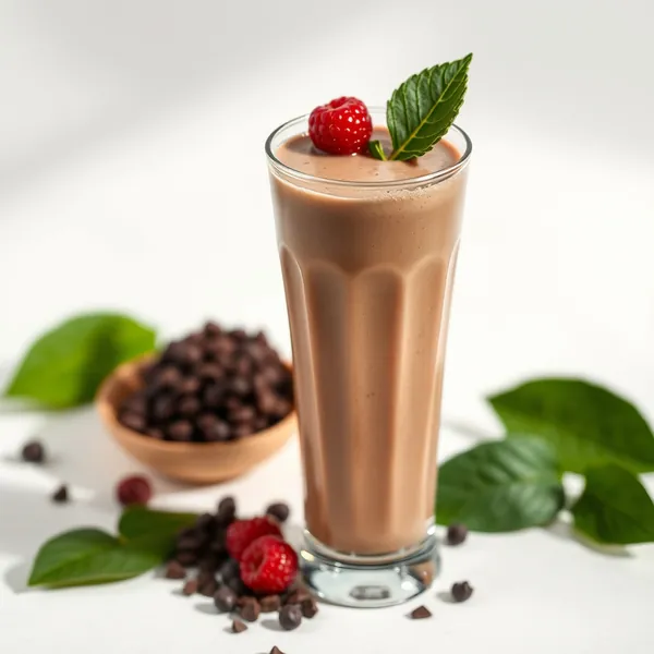 Smoothie de Cacau em Pó e Leite de Soja para Saúde Intestinal