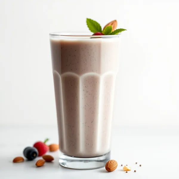 Smoothie de Saúde Intestinal com Sementes de Chia, Leite de Amêndoa e Coco