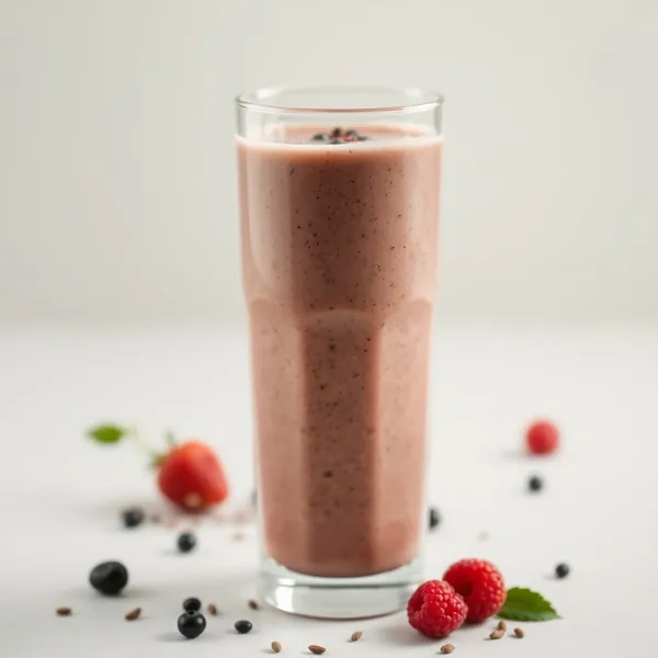 Smoothie mit Chiasamen und Kokoswasser für die Darmgesundheit