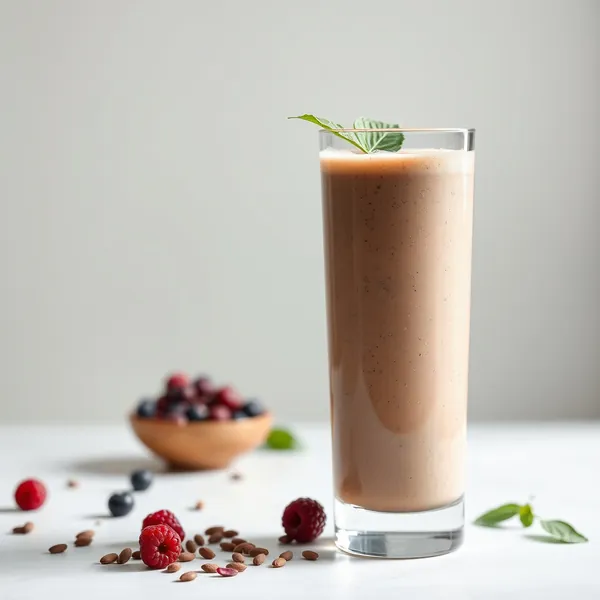 Batido de Chía y Leche de Avellana para la Salud Intestinal