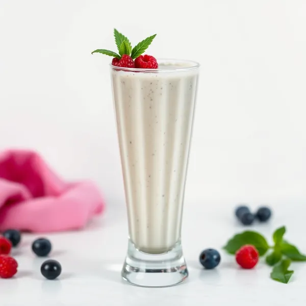 Gut Health Chia Seed Kefir Milk Smoothie