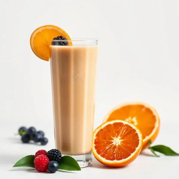 Smoothie mit Orange und Chia-Samen für die Darmgesundheit