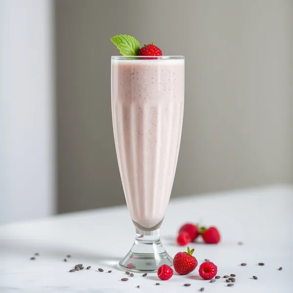 Gut Health Chia Seed Rice Milk Smoothie