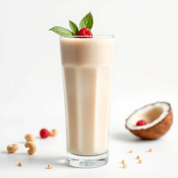 Smoothie de Leite de Coco e Castanha de Caju para Saúde Intestinal