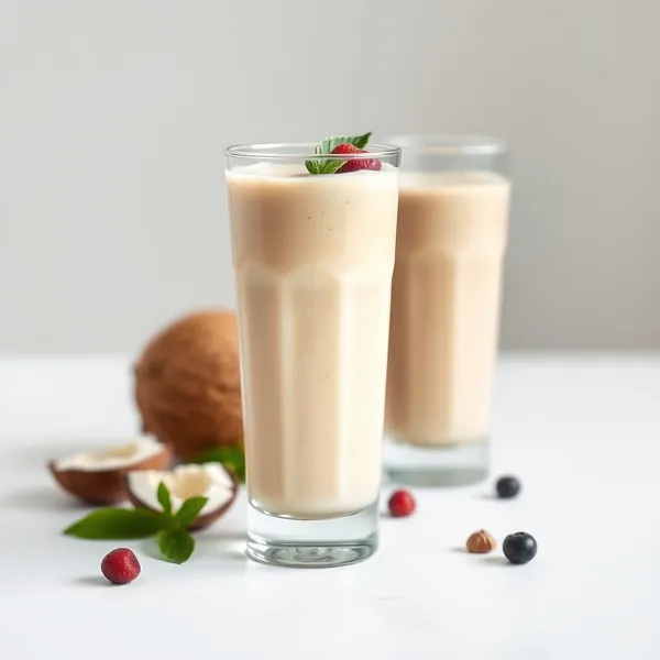 Smoothie de Saúde Intestinal de Coco e Avelã
