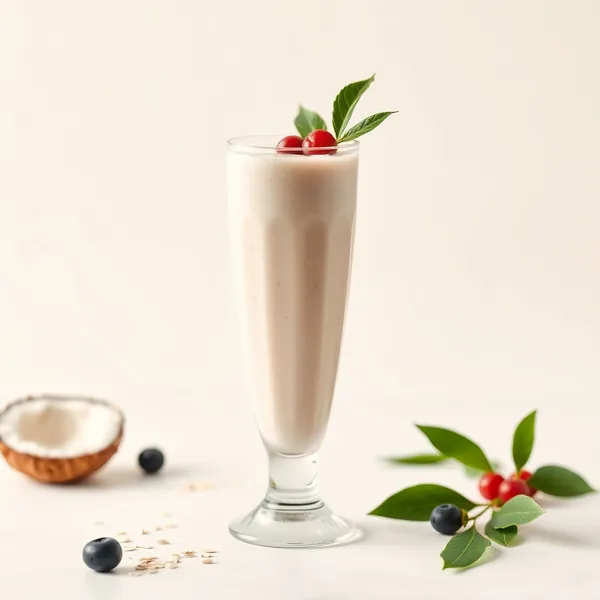 Smoothie de Leite de Coco e Aveia para Saúde Intestinal