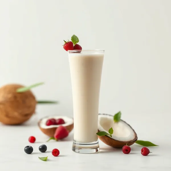 Batido de Coco y Leche de Soja para la Salud Intestinal