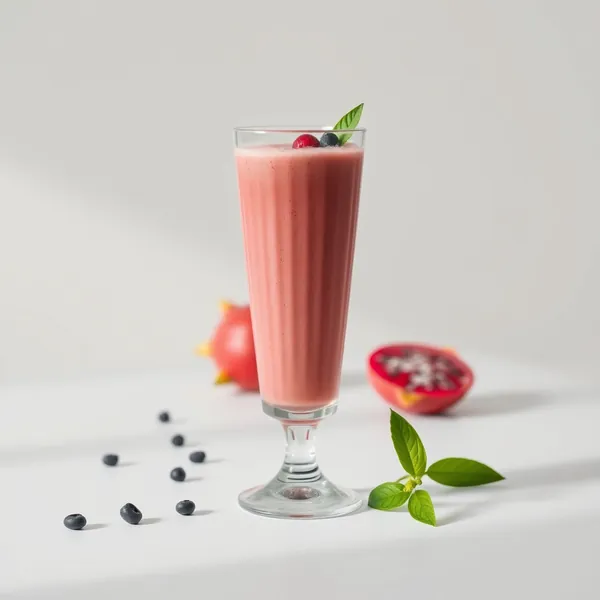 Smoothie de Café Frio com Fruta Dragão para Saúde Intestinal