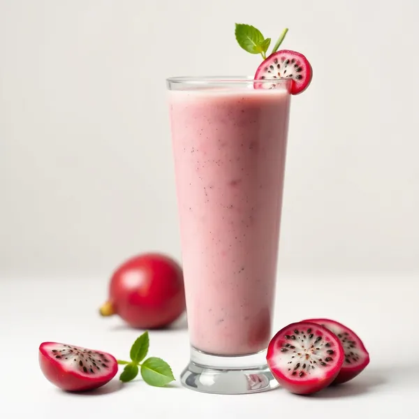 Smoothie de Santé Intestinale avec Fruit du Dragon et Lait de Chanvre