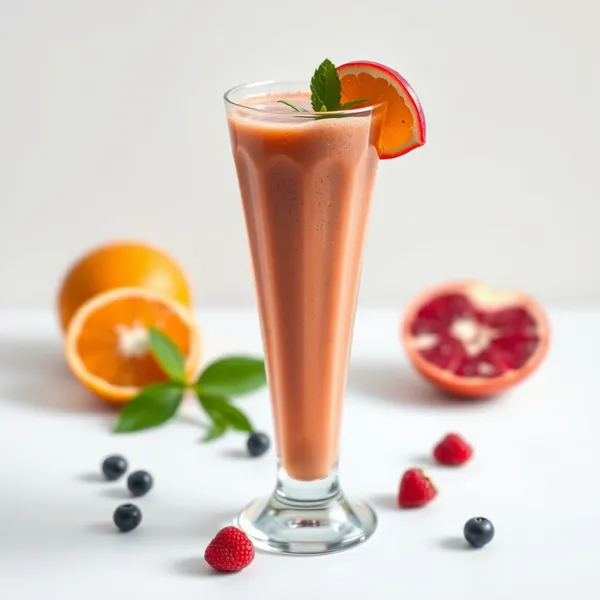 Smoothie de Suco de Laranja e Dragão para Saúde Intestinal