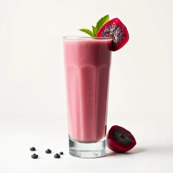 Smoothie de Santé Intestinale avec Fruit du Dragon et Lait d'Épeautre