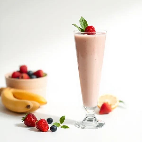 Smoothie au Gingembre et Yogourt Grec pour la Santé Intestinale