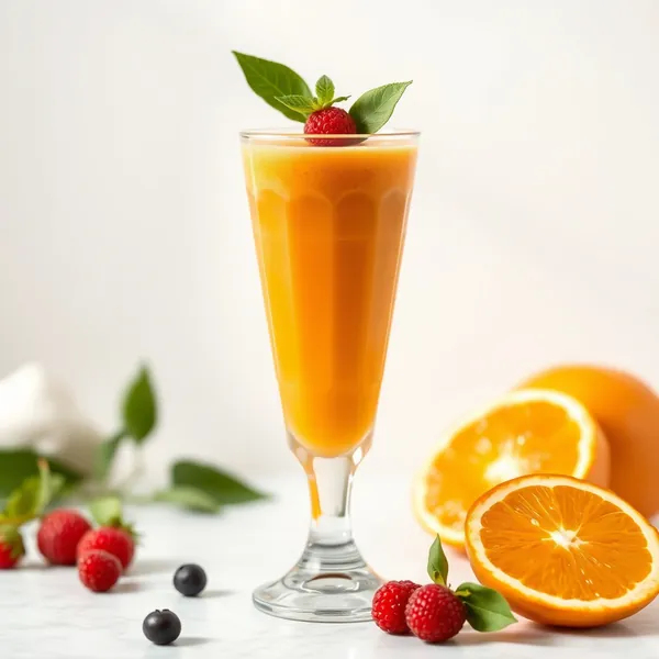 Smoothie Jus d'Orange et Gingembre pour la Santé Intestinale