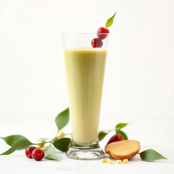 Ingwer-Erbsenmilch-Smoothie für die Darmgesundheit