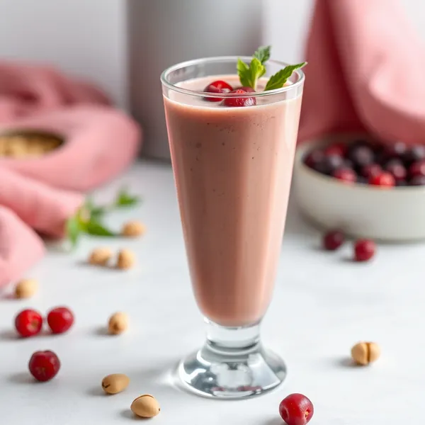 Smoothie de Leite de Pistache e Baya Goji para Saúde Intestinal