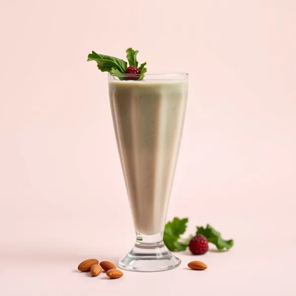 Batido de Kale y Leche de Almendra para la Salud Intestinal