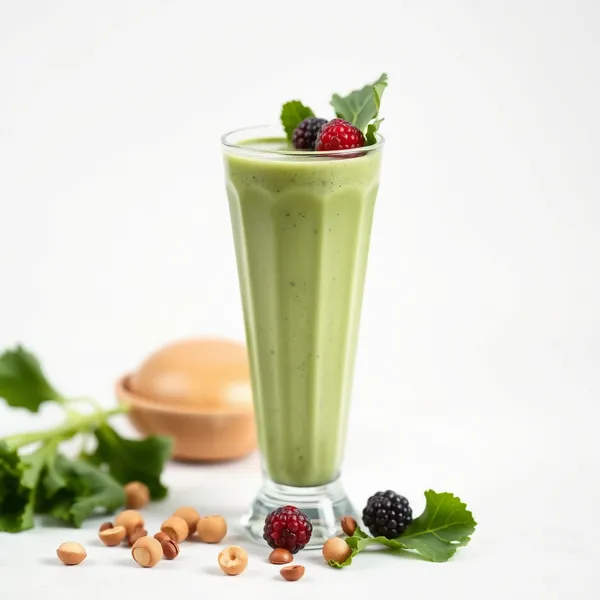 Gut Health Kale Hazelnut Milk Smoothie