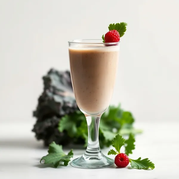 Smoothie de Couve e Leite de Cânhamo para Saúde Intestinal