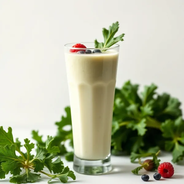 Smoothie di Cavolo e Latte di Kefir per la Salute Intestinale