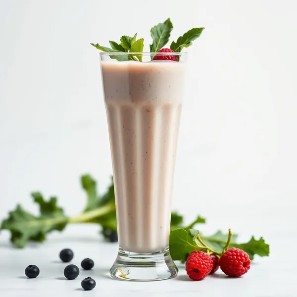 Smoothie de Chou et Lait de Riz pour la Santé Intestinale