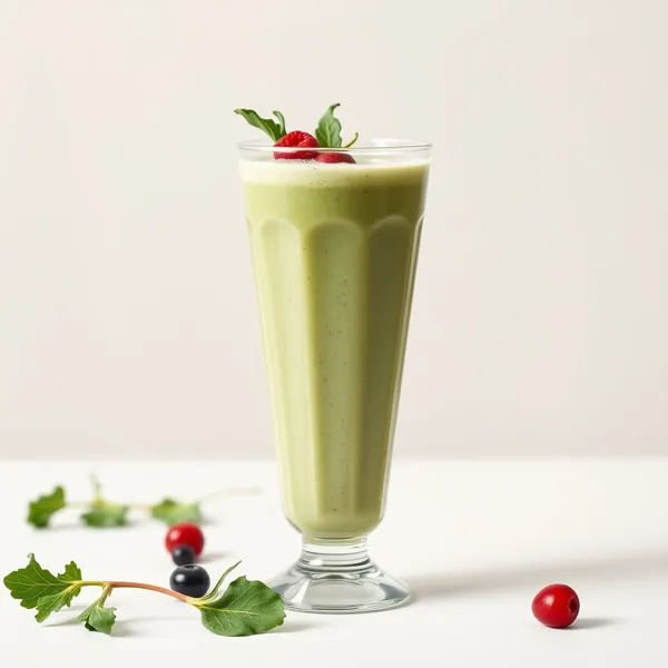 Smoothie de Couve e Leite de Espelta