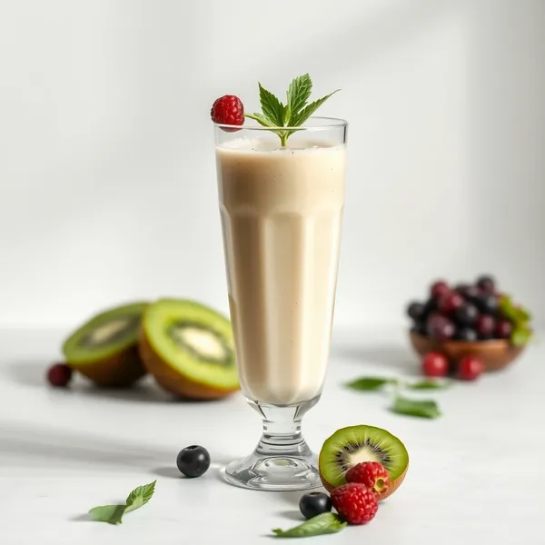 Smoothie Saudável Intestinal Kiwi Leite de Cânhamo