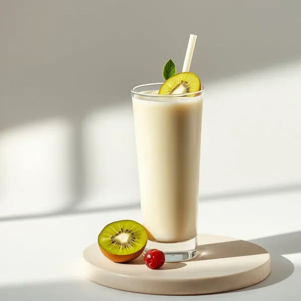 Gut Health Kiwi Kefir Milk Smoothie