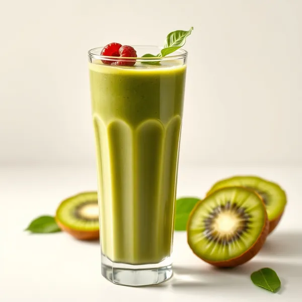 Smoothie de Kiwi e Matcha para Saúde Intestinal