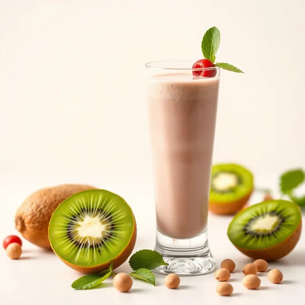 Smoothie Kiwi Latte Pistacchio per la Salute Intestinale