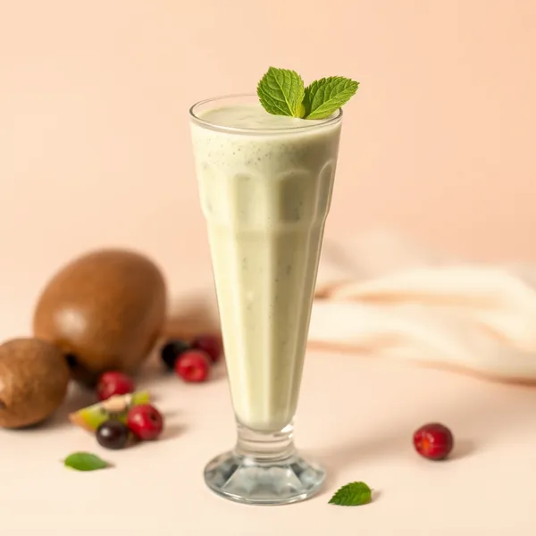 Batido de Kiwi y Leche de Arroz para la Salud Intestinal