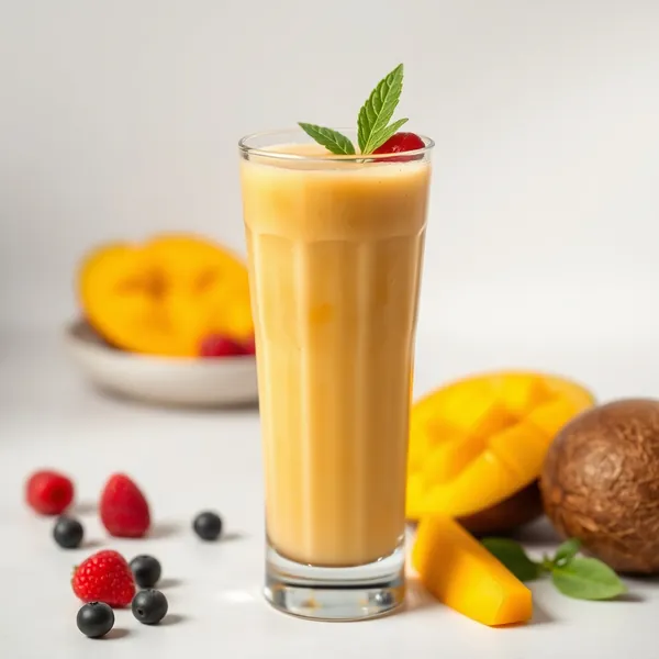 Smoothie de Mangue et Eau de Coco pour la Santé Intestinale