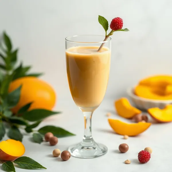 Batido de Mango y Leche de Avellana para la Salud Intestinal