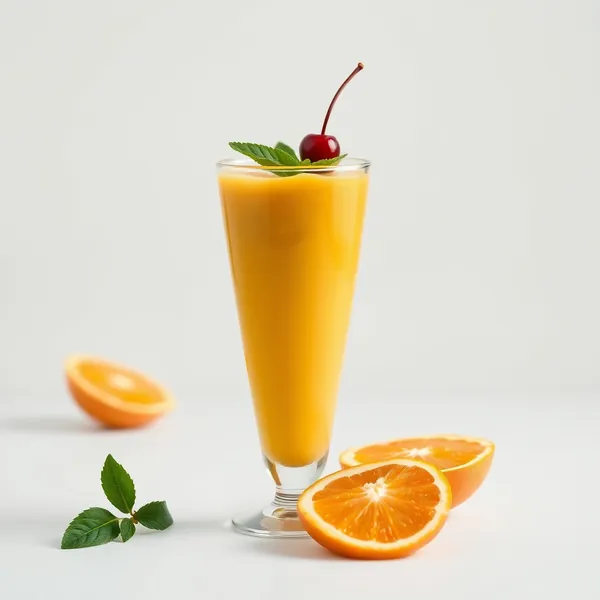 Smoothie Mangue et Jus d'Orange pour la Santé Intestinale