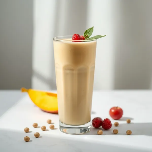 Smoothie Mangue et Lait de Pois pour la Santé Intestinale