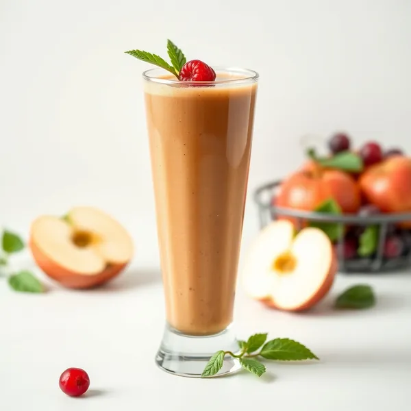 Smoothie de Jugo de Maçã e Matcha para Saúde Intestinal
