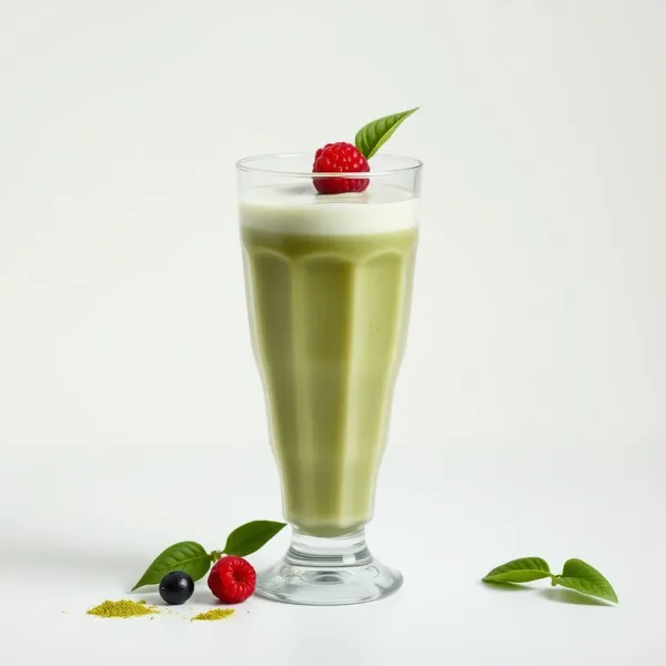 Smoothie de Matcha e Iogurte Grego para Saúde Intestinal